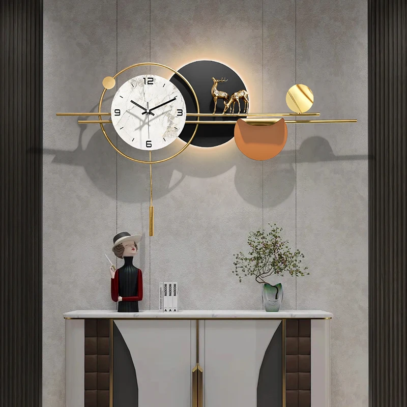 No Drill Installation Wall Clock Silent Quartz Modern Design For Living Room Kitchen Bedroom Home Decor Gift