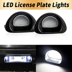 2Pcs No Error White LED License Plate Lights For Peugeot 107 2005-2014 Citroen C1 2005-2013 Rear Number Plate Lamps Car-Styling