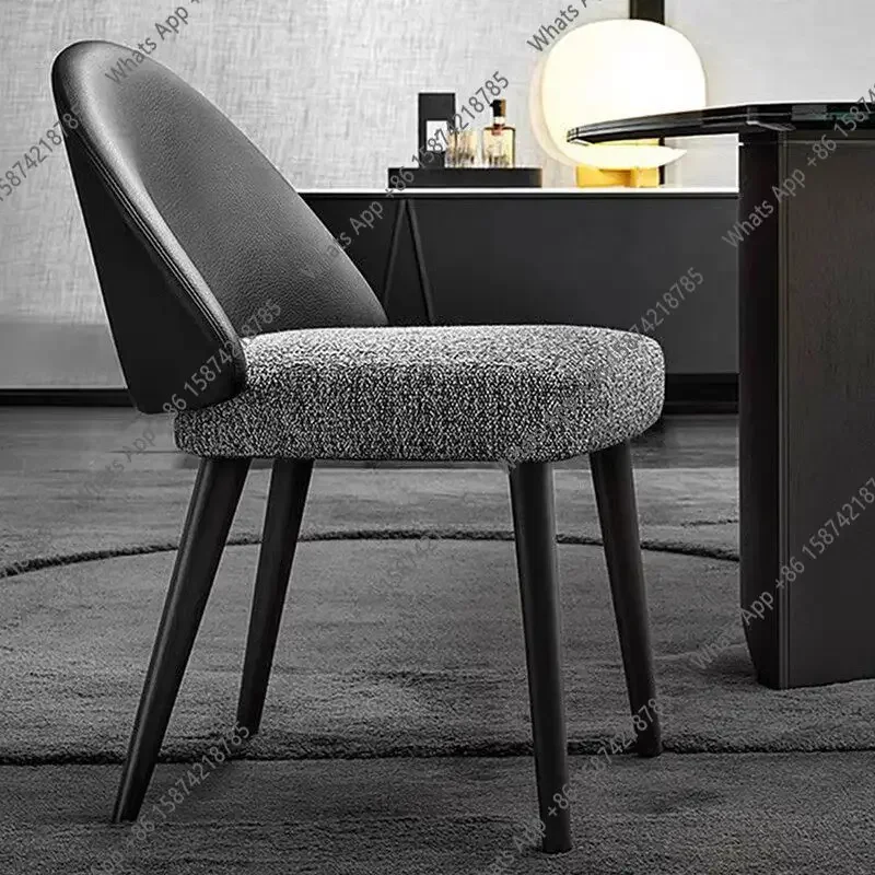 

X32 Italian Minimalist Versatile Solid Wood Dining Chair Modern Simple Light Luxury High-end Negotiation Desk Leisure Chair