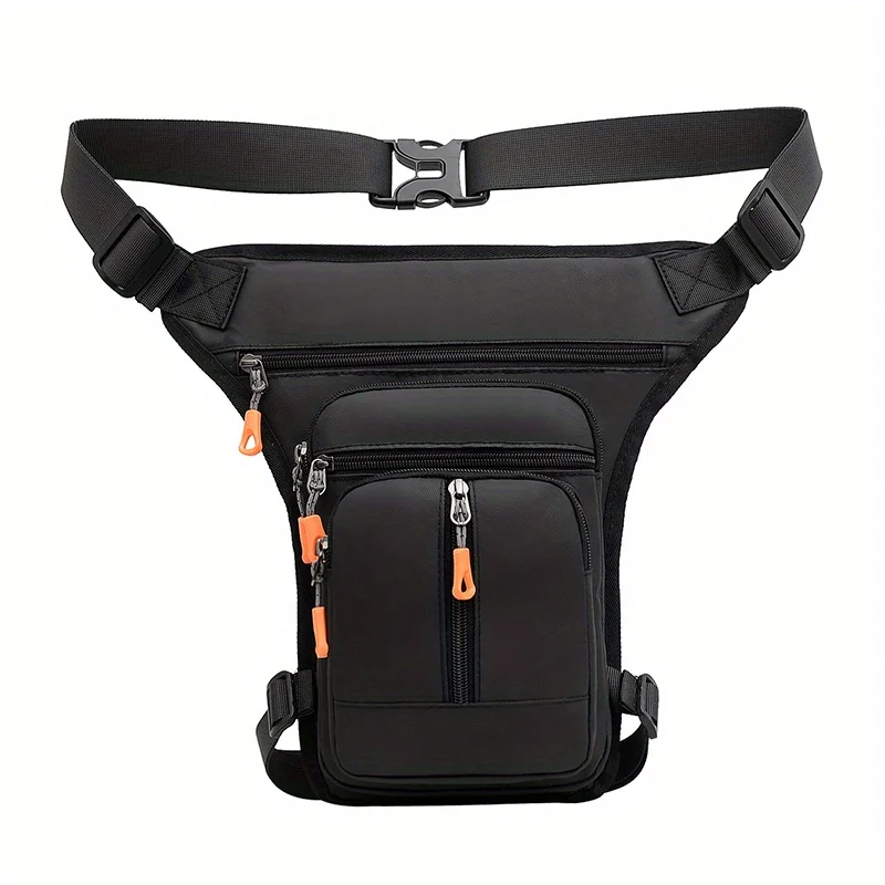 

1pcs Large Capacity Travel Bag Oxford Cloth Outdoor Riding Leg Bag Multi-functional Tactical Waist Bag Men's Crossbody Bag