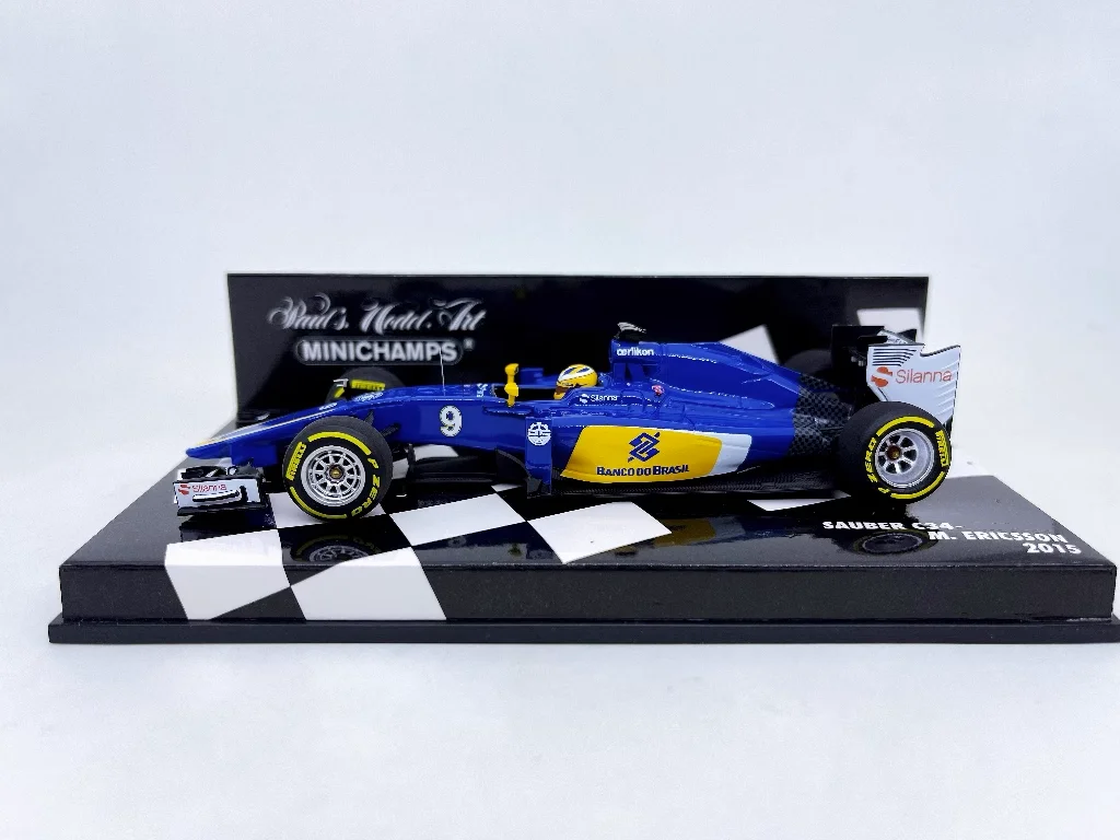 Minichamps 1:43 F1 C34 2015 Ericsson Simulation Limited Edition Resin Metal Static Car Model Toy Gift