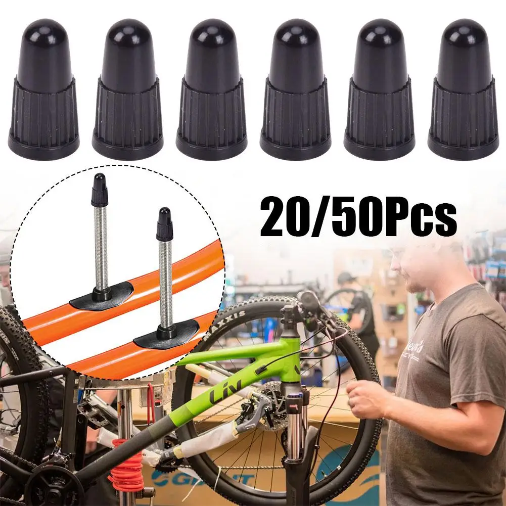 20/50 Pcs Valve Caps Bicycle Secure Fit Versatile Practical Caps Valve Valve Bicycle Install To Easy Cap Valve Bicycle Plas R7L3