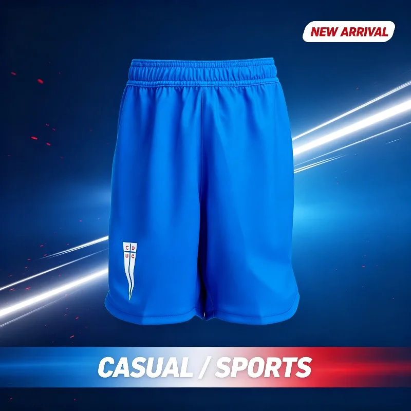 2026 Chile Boy CDUC Universidad Católica Soccer Shorts Blue Football Training Pants Adult Fan Cruzados Casual Sports Short Pants