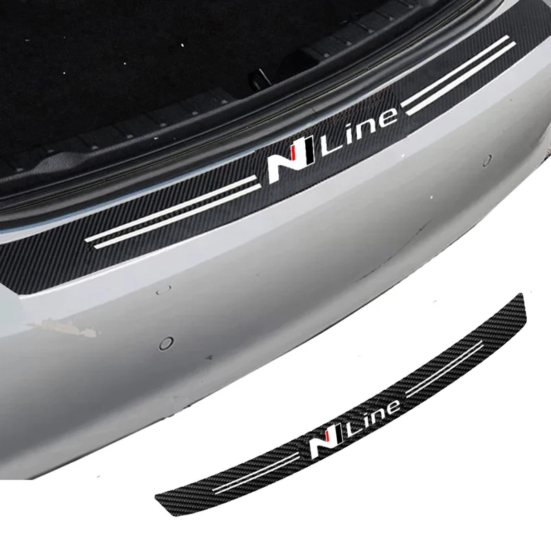 Nline Car Rear Bumper Protection Sticker For Hyundai Tucson IX35 Rena GV70 Kona SONATA I30 I10 Venue Veloster Elantra Ioniq I40