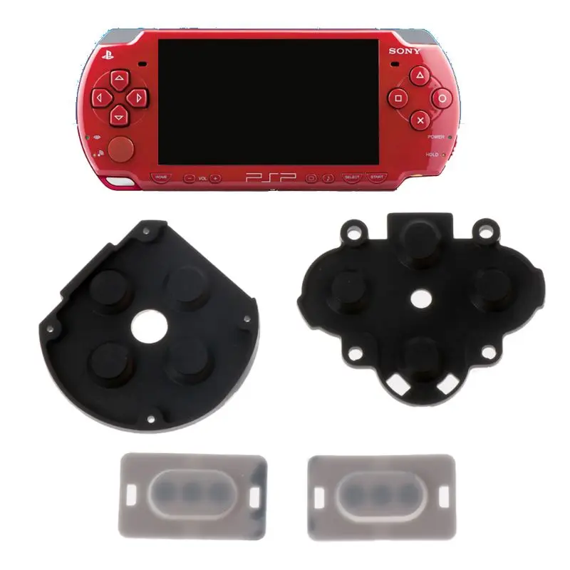 

16FB Pack of 4 High Quality Conductive Replacement Controller Rubber Pads for PSP 1000 Gamepad Conductive Pads