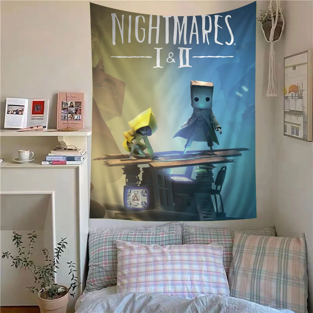 Little Nightmares Anime Tapestry Hanging Tarot Hippie Wall Rugs Dorm Home Decor