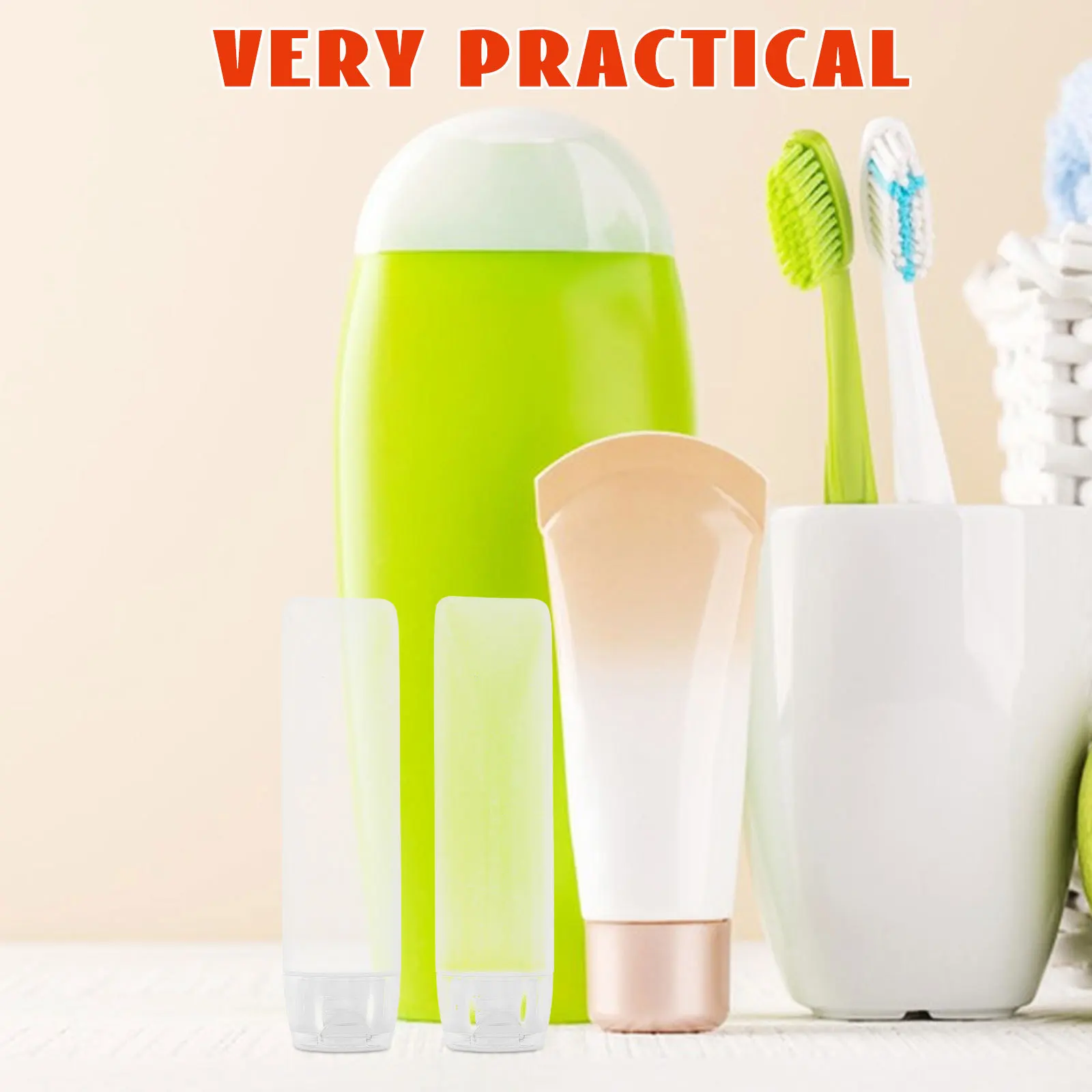ขวดบีบใสสำหรับใส่ยาสีฟันแบบเติมได้ 10 ชิ้น ขนาด 30 มล. หลอดบีบพกพา น้ำหนักเบา ใช้ซ้ำได้ สำหรับยาสีฟันและสบู่
