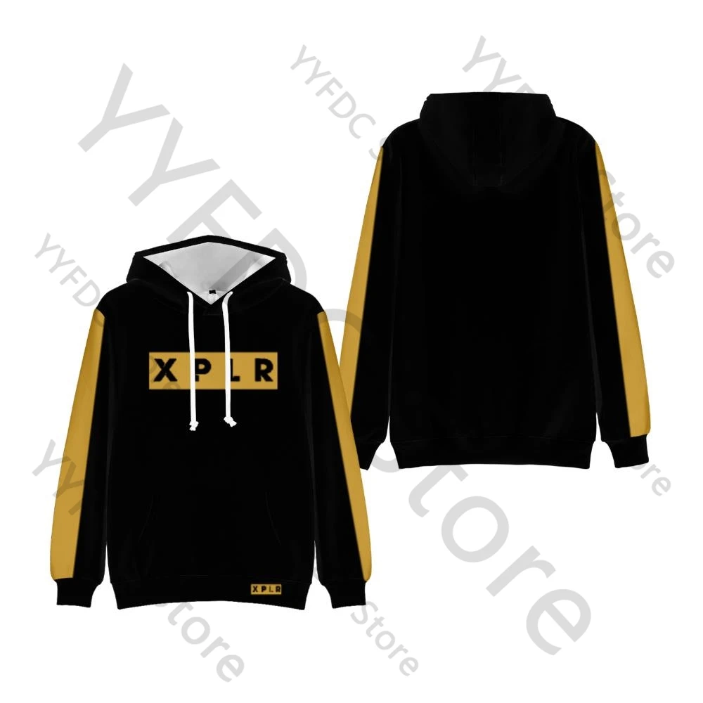 XPLR GOLD New Logo Sam And Colby Hoodies Men Women Hip Hop Fashion Loose Sweatshirt Long Sleeve Harajuku Streetwear Y2k Hoodie