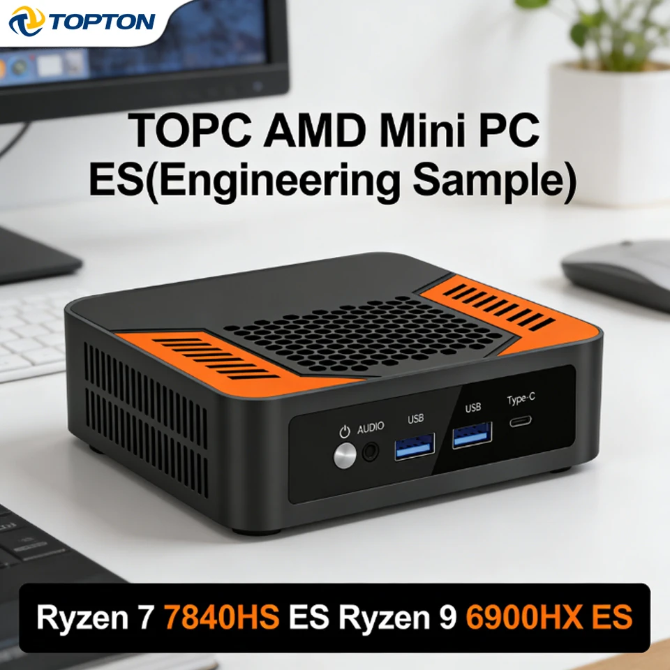 TOPC Gaming Mini PC AMD Ryzen 5 7640HS ES Engineering Sample USB4
