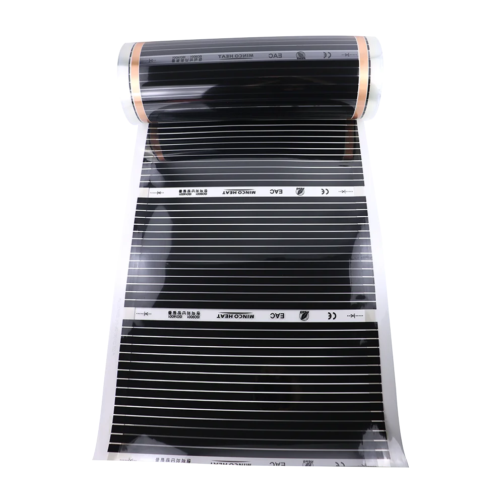 5~50m2 220w/m2 Infrared Heating Film Good to Healthy Under Laminate Wooden Warm Floor Mat 50/80/100cm Width Carbon Heating Foil