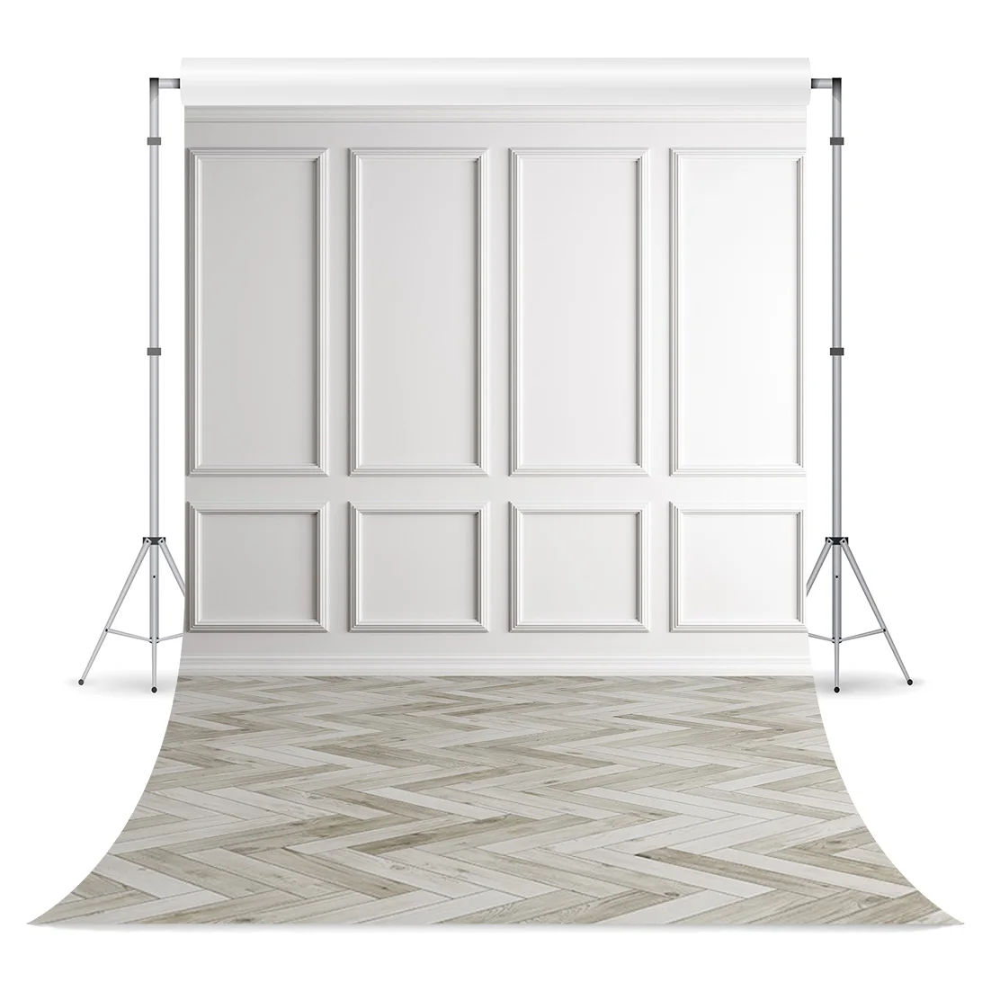 Vintage Castle White Room European Wall Photocall Wooden Floor Background Portrait Wedding Photography Backdrop For Photo Studio