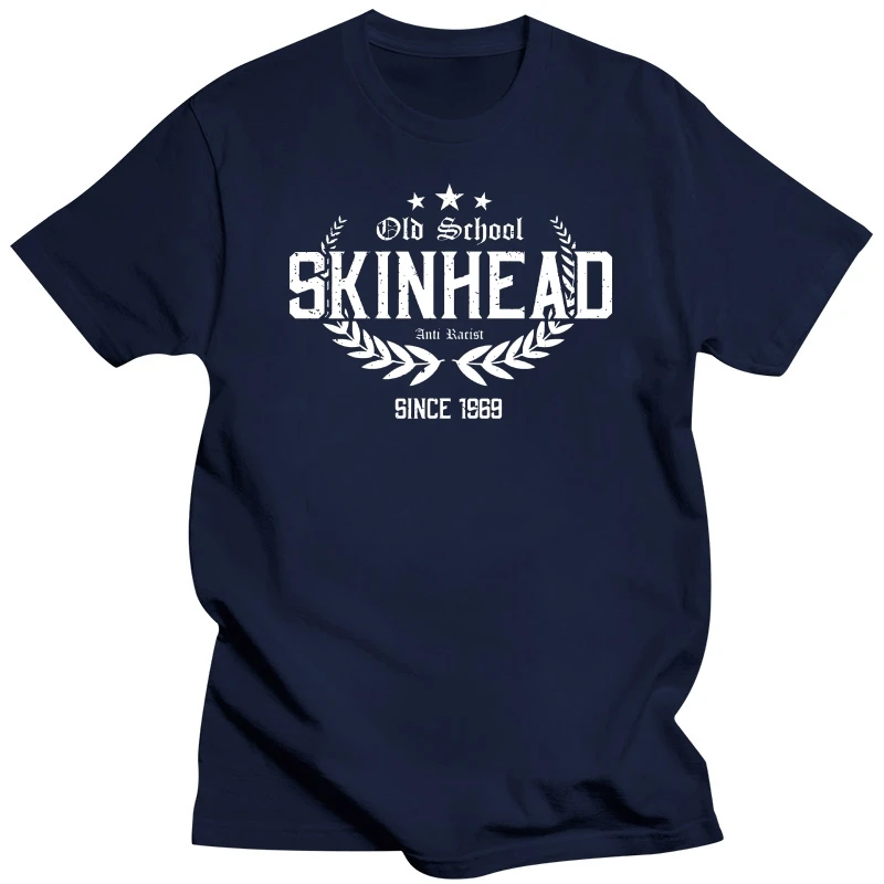 Mens T Shirts Fashion Men/Men Harajuku Hip Hop Brand Skinhead Shirt Old School Skinhead Clothing Anti Racist Skinmens Tee Shirts