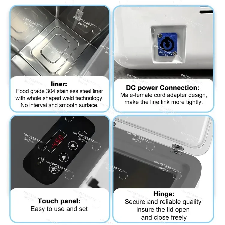 Refport -45C Medical Portable 25L Freezer 12V/24V DC Stirling Cooling Tech. ULT Freezer For Lab Hospital