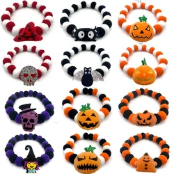 30pcs Halloween Holiday Dog Collar Puppy Hairball Necklace Bowties for Pet Cat Bowtie Dog Grooming Accessories Supplies