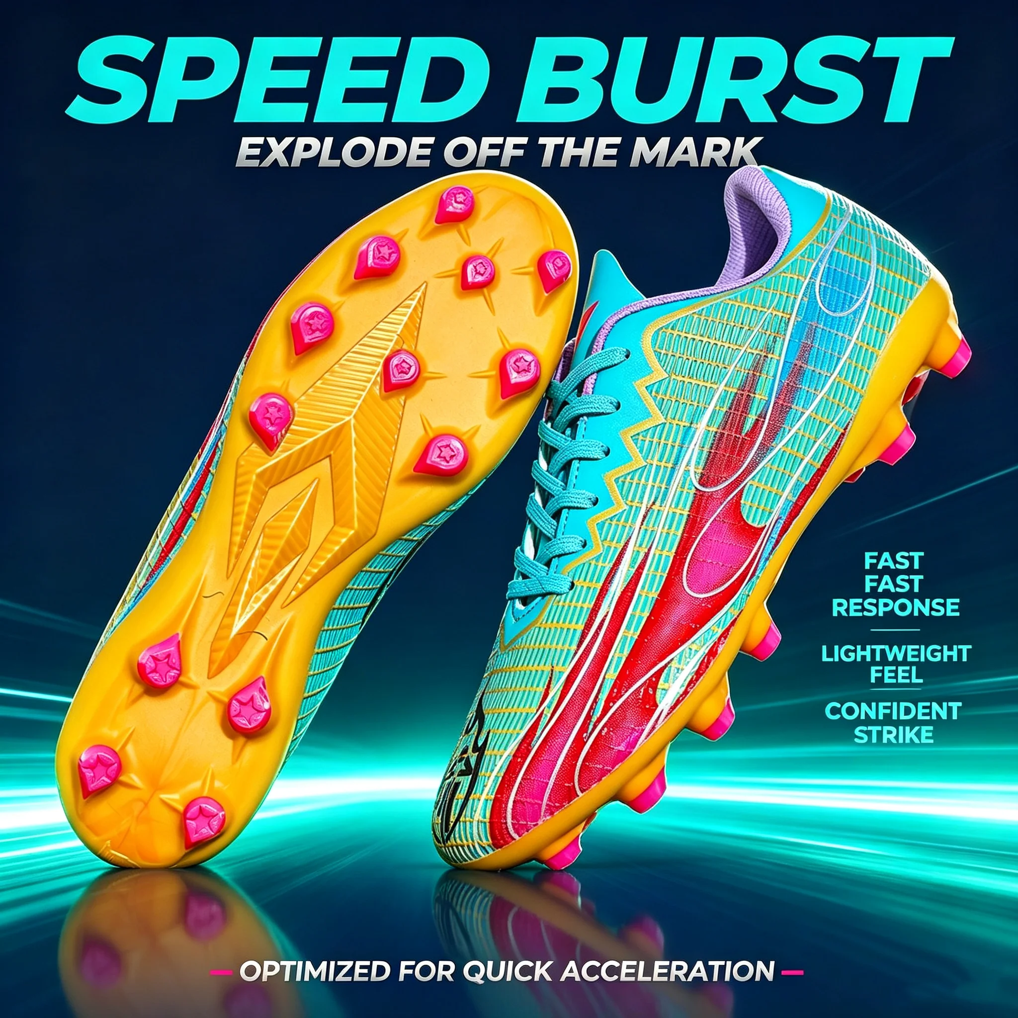 Kids Adult Soccer Cleats AG FG TF Football Shoes Anti‑Slip Wear Resistant Turf Field Sneakers for Training & Match