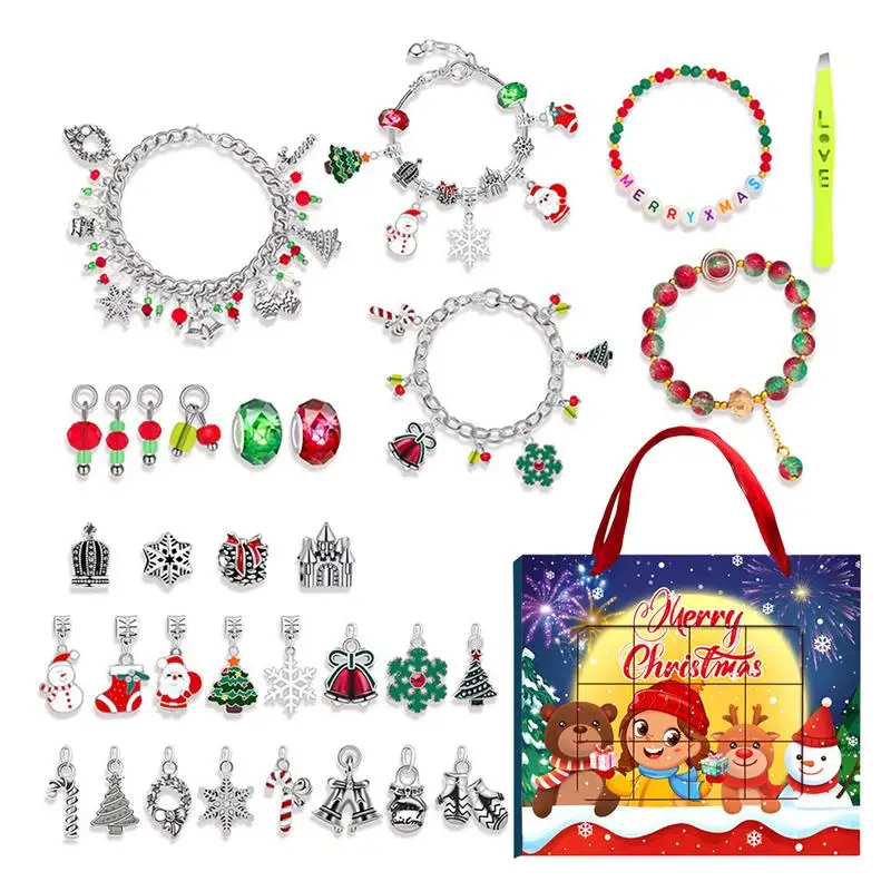 Christmas Jewelry Advent Calendar Jewelry Making Kit Countdown Calendar 2024 Jewelry Calendar Countdown To Christmas Bracelet