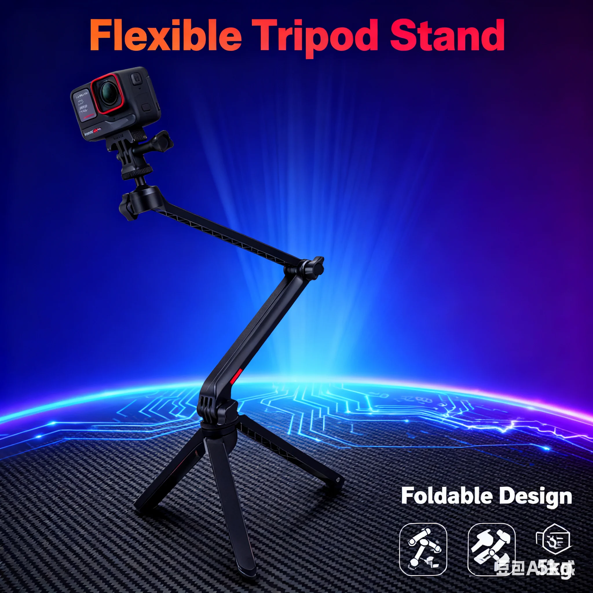 

Складной штатив для селфи 3-в-1 для Insta360 — Magic Arm, совместимый с GO Ultra/X5/Ace Pro 2/X4/GO3