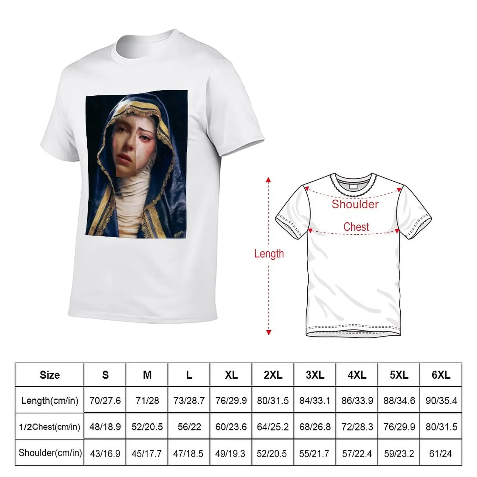 New weeping mary x villanelle T-Shirt anime t shirts plus sizes designer t shirt men