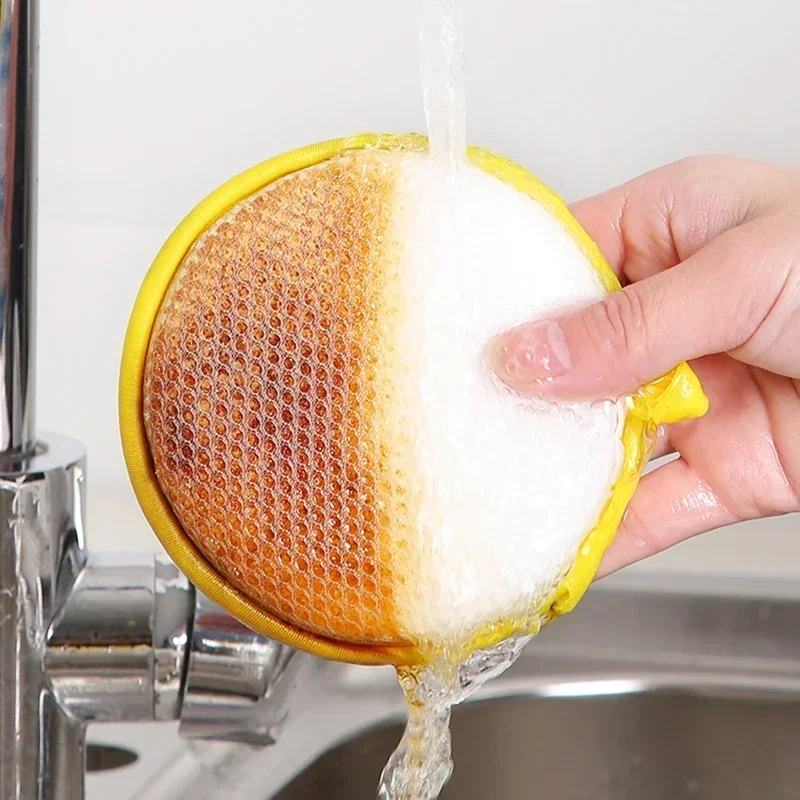 20/1pcs Double Side Dishwashing Sponge Pan Pot Dishes Washing Brush Absorbent Scouring Pad Magic Sponges Kitchen Cleaning Rags