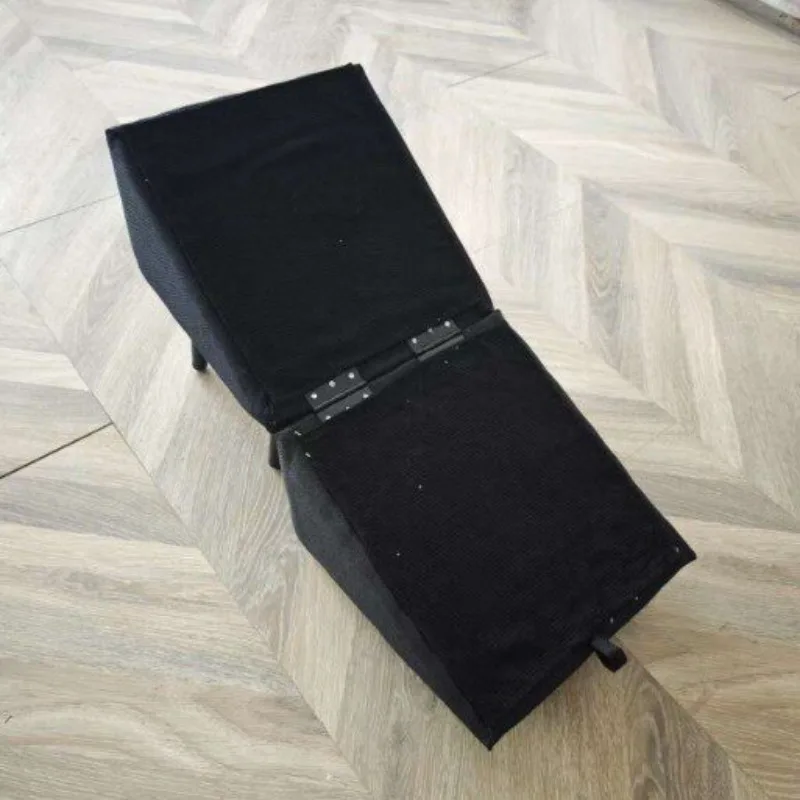 Foldable Dog Ramp For Bed & Vehicle 2 In 1 Pet Stairs Footrest Stool Non-Slip Safety Climbing Ramp For Small Breed Dogs & Cats