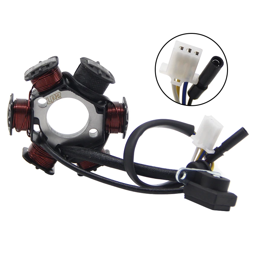 

For Kawasaki AN110 Kazer 2000-2002 / KAZE-R 115 2000-2004 / KAZE-R 115 1999 Motorcycle Generator Magneto Stator Coil 21003-1268