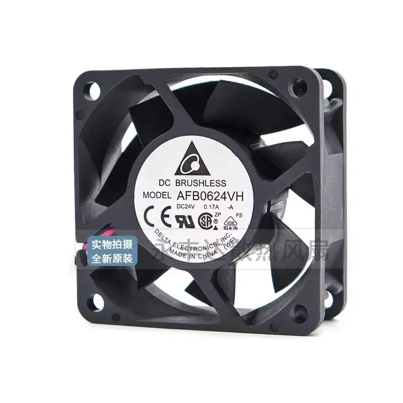 Authentic AFB0624VH 60 * 60 * 25MM 24V 0.17A 6CM frequency converter Cooling fan