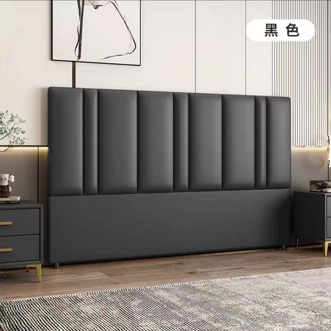 Nordic, light luxury, solid wood, frame, simple headboard