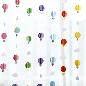 3D -Wolken lieben Banner hängen, Heißluftballon, Papierstraße Girlande, Wandhintergrund, Geburtstag, Babyparty, Hochzeitsfeierdekoration 8 Hauptverkäufe Hot Air Wand Ball - №7