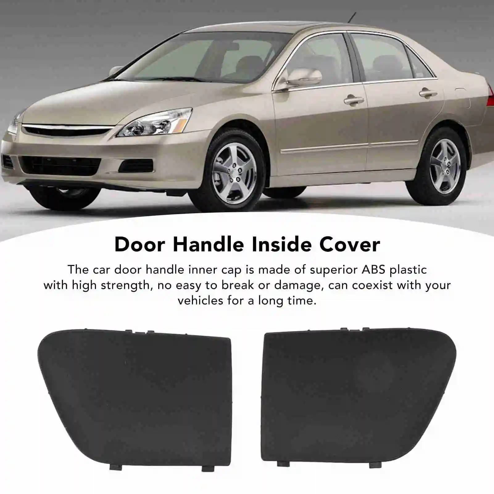1 Pair Car Door Handle Inside Cap Cover 72161 T2A A01ZA Left Right Replacement for Honda Accord 2013-2017