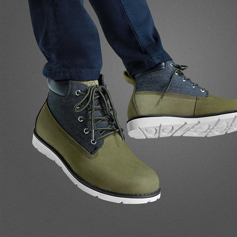 Qimian Cowhide Men's Boots Winter Shoes Waterproof Rubber Sole Wear Resistant Ankle Boots Breathable Snow Warm Boots for Outdoor