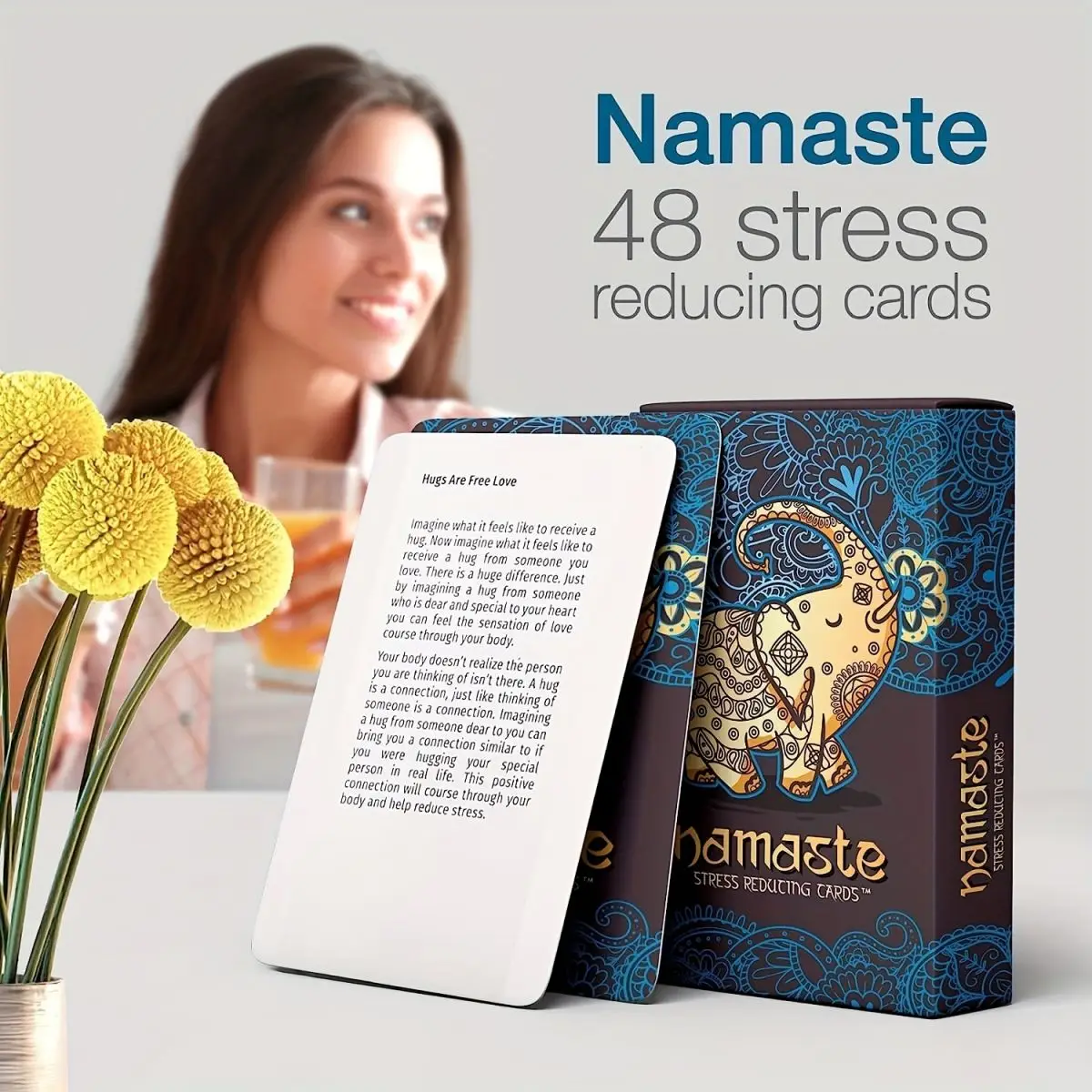 Spiritual Self Care Gift For Women - Meditation, Anxiety & Stress Relief Cards