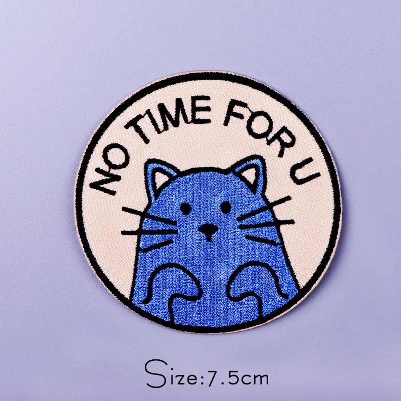 Cartoon Tier Eisen Auf Patch Auf Kleidung Gestickte Patches Für Kleidung Thermoadhäsive Patches Katze Dinosaurier Patch Kleidung Abzeichen – Detail 11