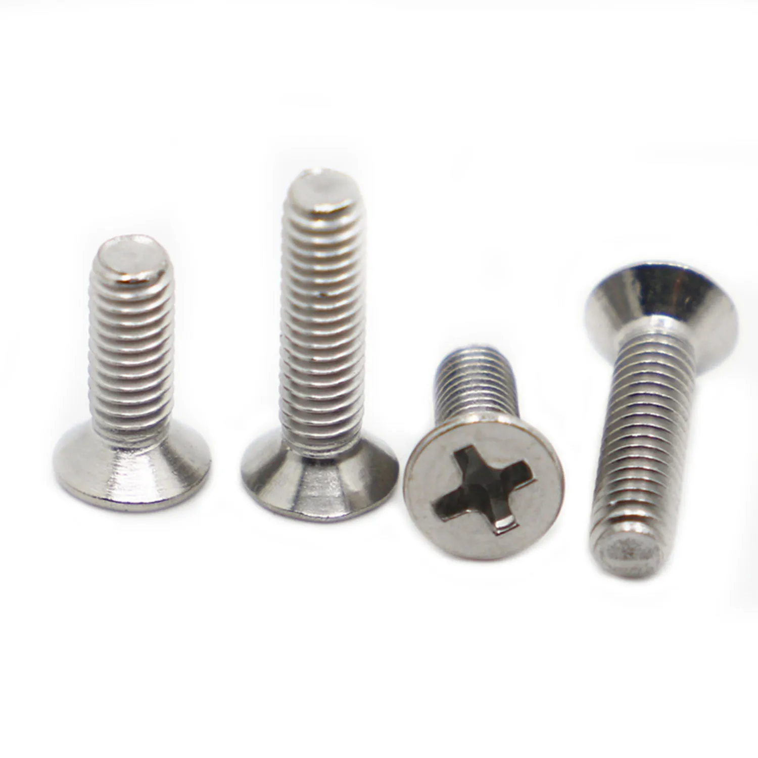 

5-50pcs M1 M1.2 M1.4 M1.6 M2 M2.5 M3 M3.5 M4 M5 M6 M8 DIN965 GB819 Stainless Steel Flat Head Countersunk Phillips Machine Screw