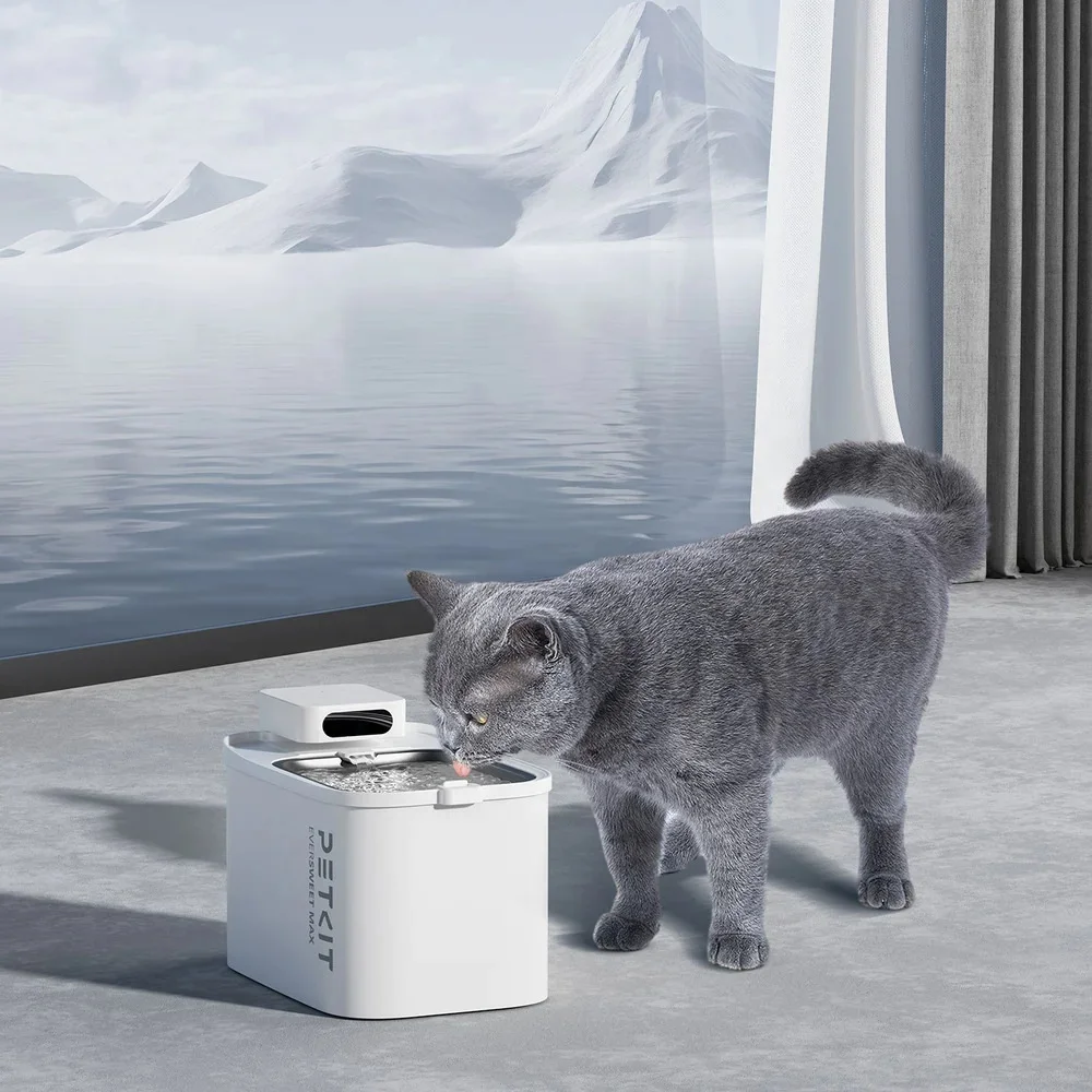 USMILEPET Best Seller Cat Water Fountain Automatic Cat Water Dispenser with Replacement Filter App Control for Cats