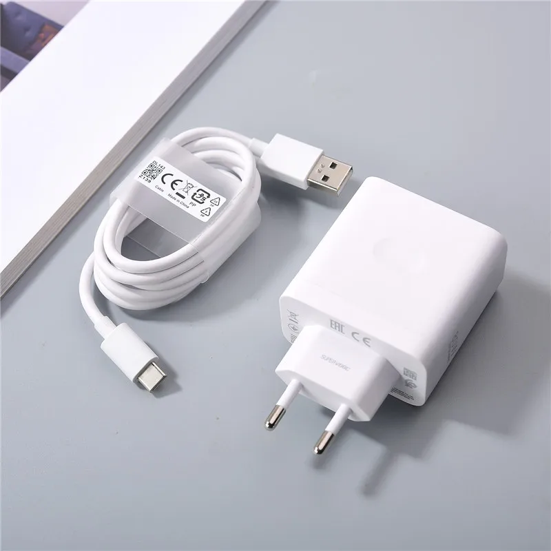 New OPPO Find X8 X6 Pro 80W SuperVOOC EU US Charger Fast Charging Power Adapter USB C Cable For OPPO Reno 13 12 11 10 Pro Q5 Q3