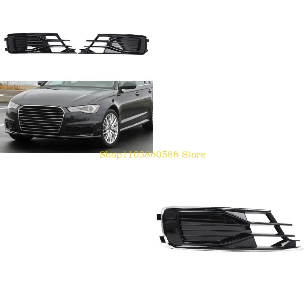 

242A Upgraded Fog Light Grill Cover Front Bumper Grille Left/Right/1 Pair Car Accessories Simple Installation used for A6C7