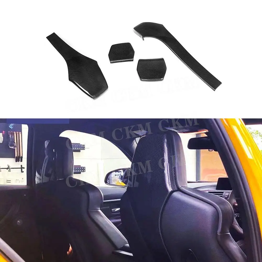 

Carbon Fiber Car Inner Seat Back Covers Trims for BMW F80 M3 F82 F83 M4 F87 M2 M2C Sedan Coupe Convertible 2014-2019 Accessories