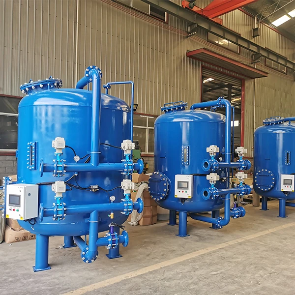 Big Automatic Backwash Active Carbon Steel Sand Filter Pressure Vessel  Industrial Multimedia Filter 1400mm Diameter