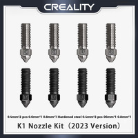 Creality K1 Nozzle Kit High Thermal Conductivity High Flow for K1/K1 Max（2023）_CR-M4_CR-10SE_Ender-3 V3 KE 3d Printer Parts