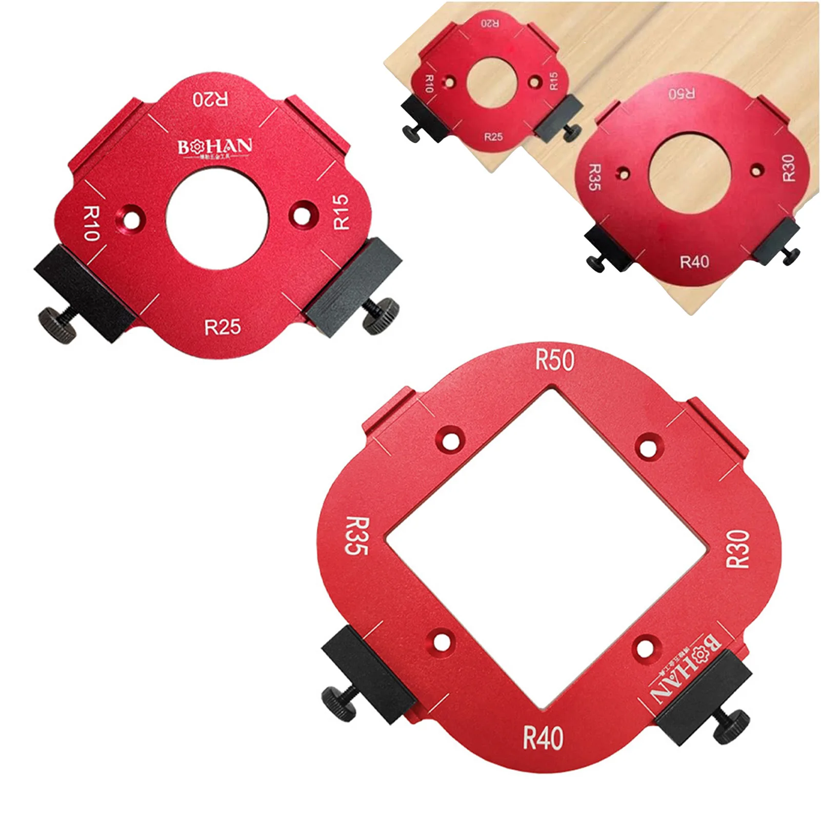 Hardness Corners Router Bit Templates Radius Quick-Jig Router Bit Templates for Furniture Ecological Board