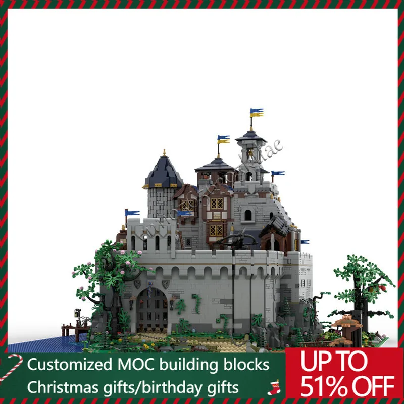 

10648 PCS Moc Building Medieval Retro Construction Series Castle Modular Model Technology Bricks DIY Fortress Assembly Toy Gifts