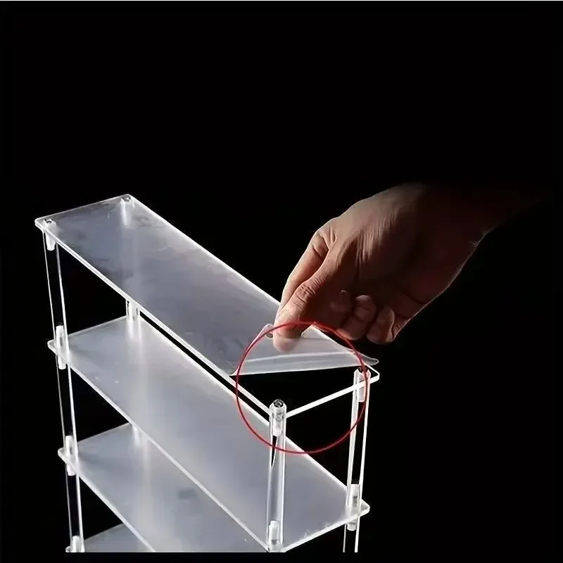 حامل عرض أكريليك عمودي، منظم حامل العطور، رف عرض أكريليك شفاف للأغذية، كب كيك، شخصية أميبو فانكو بوب #2