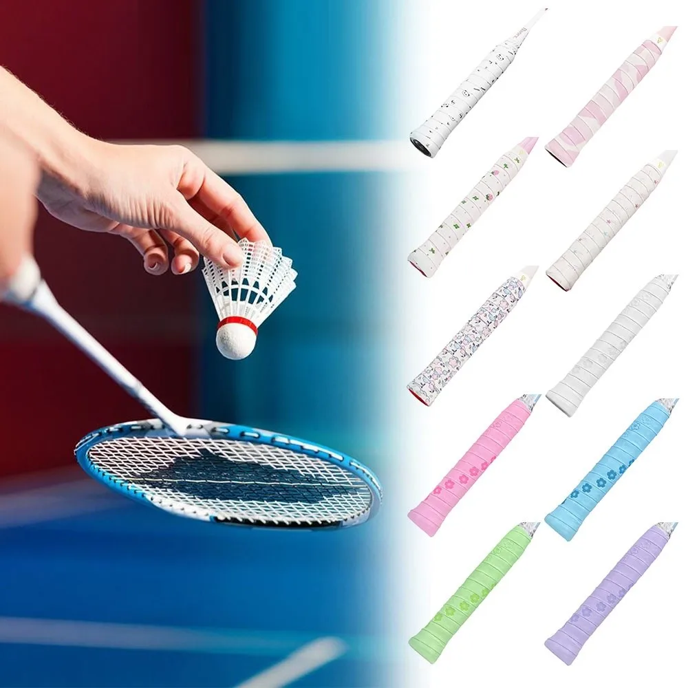 بو الريشة مقبض التفاف الشريط العرق ماصة طباعة الصيد رود شريط لحام عدم الانزلاق امتصاص الصدمات مضرب بدمنتون مقبض قبضة