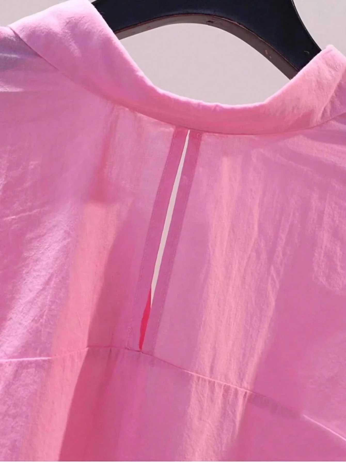 

Женская свободная повседневная рубашка с коротким рукавом, розовая, летняя