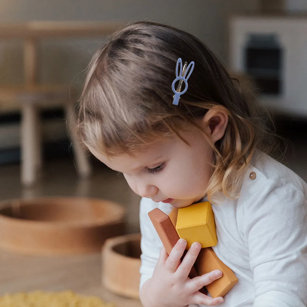 

6Pcs Premium Metal Rabbit Hair Clips Duckbill Style Exquisite Crafted Cartoon Barrettes for Teens Girls Daily Wear Ceremony