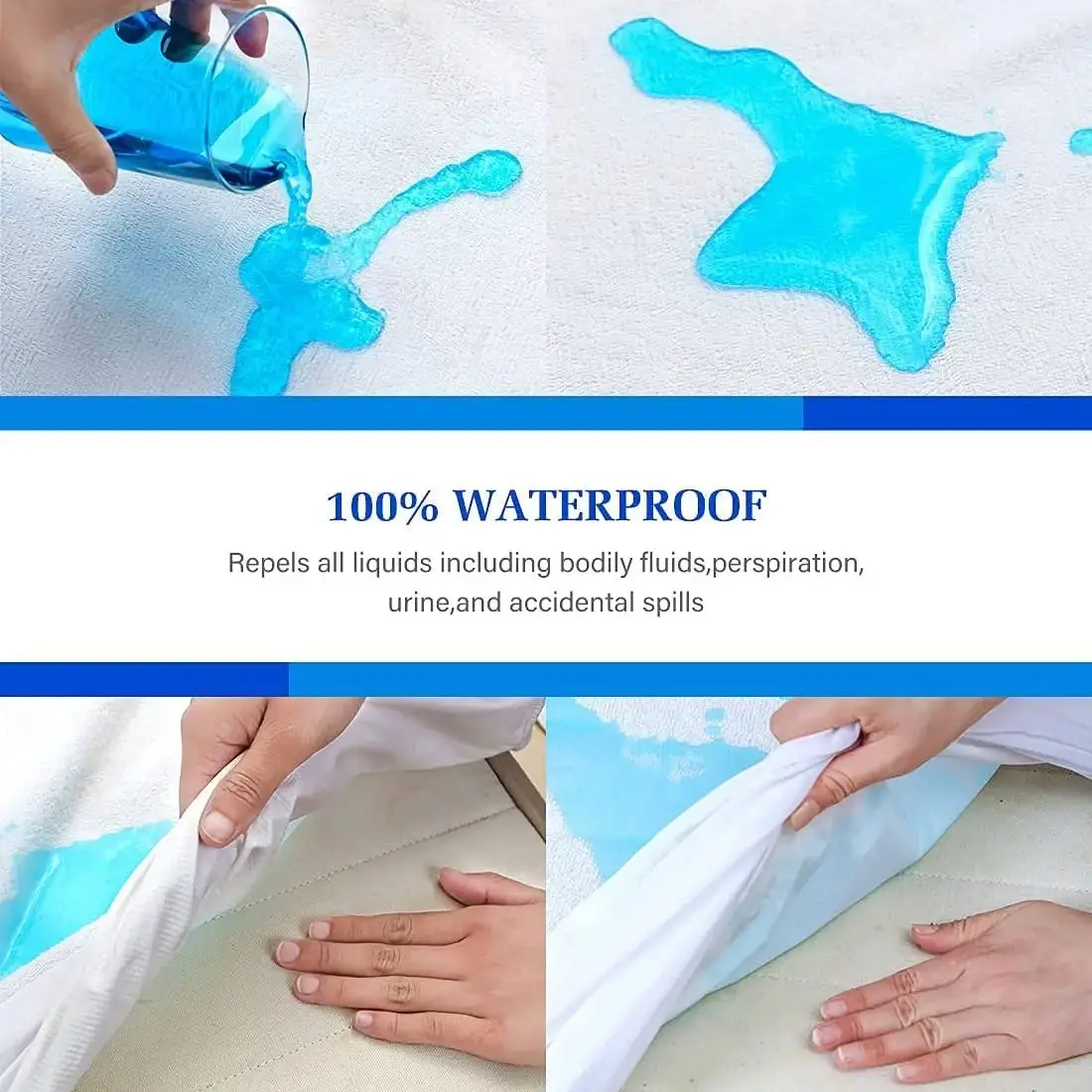 Waterproof Bed Sheet For Crib Bed Mattress Anti Mites & Bed Wetting Sheet Protector