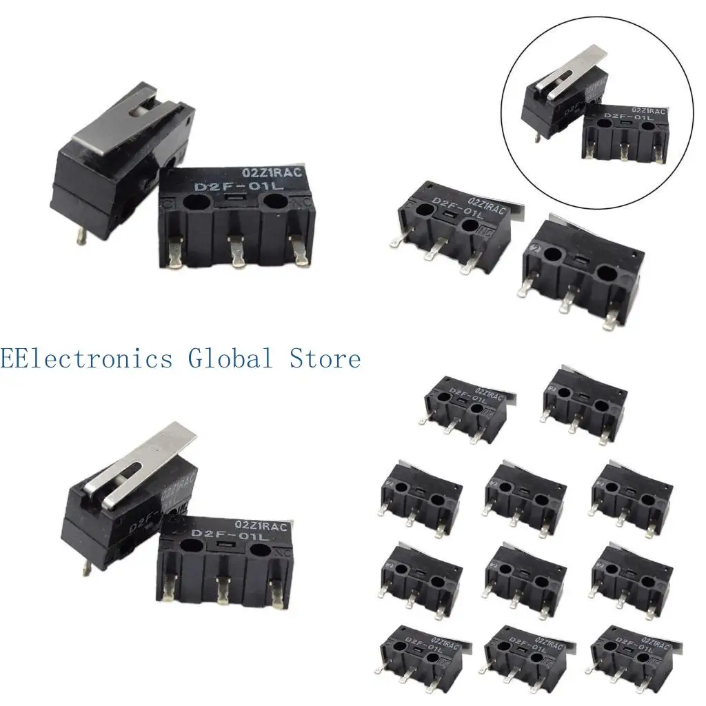 462B Original Mouse Microswitch D2F-01L Limit Switches 10Million Clicks Japan Dot 1.47N 2PCS/10PCS