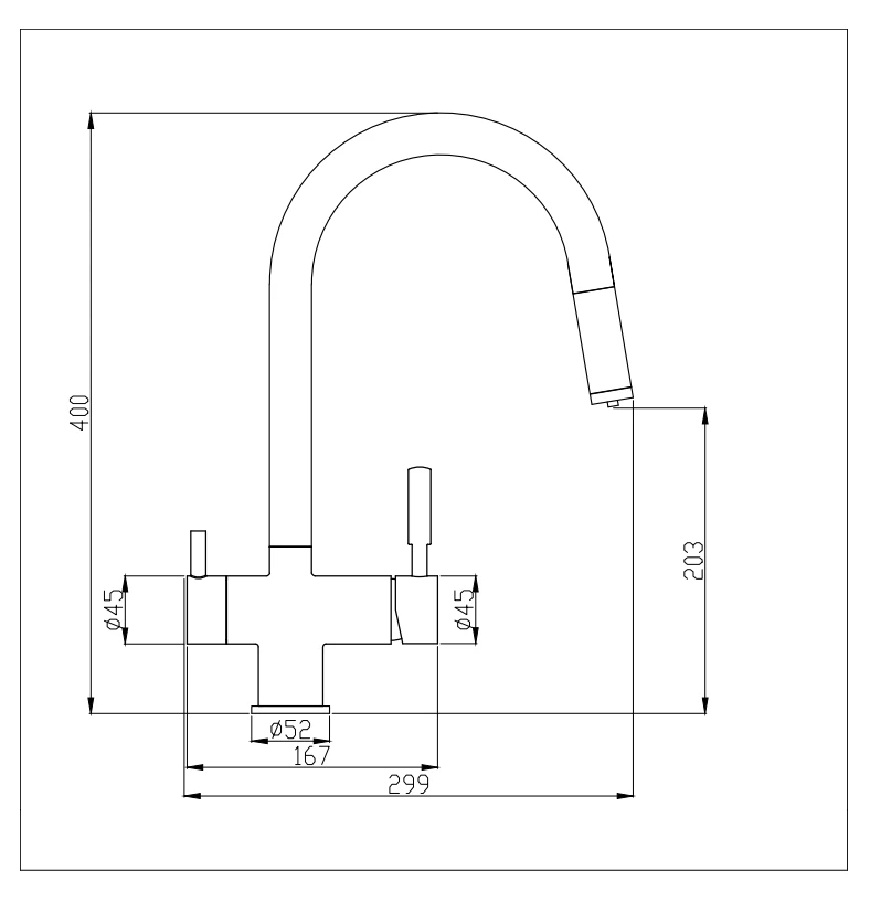 Mezclador de cocina extraíble de 3 vías de acero inoxidable 304, grifo de fregadero de cocina de tres vías, filtro de agua, grifo de cocina de plomería