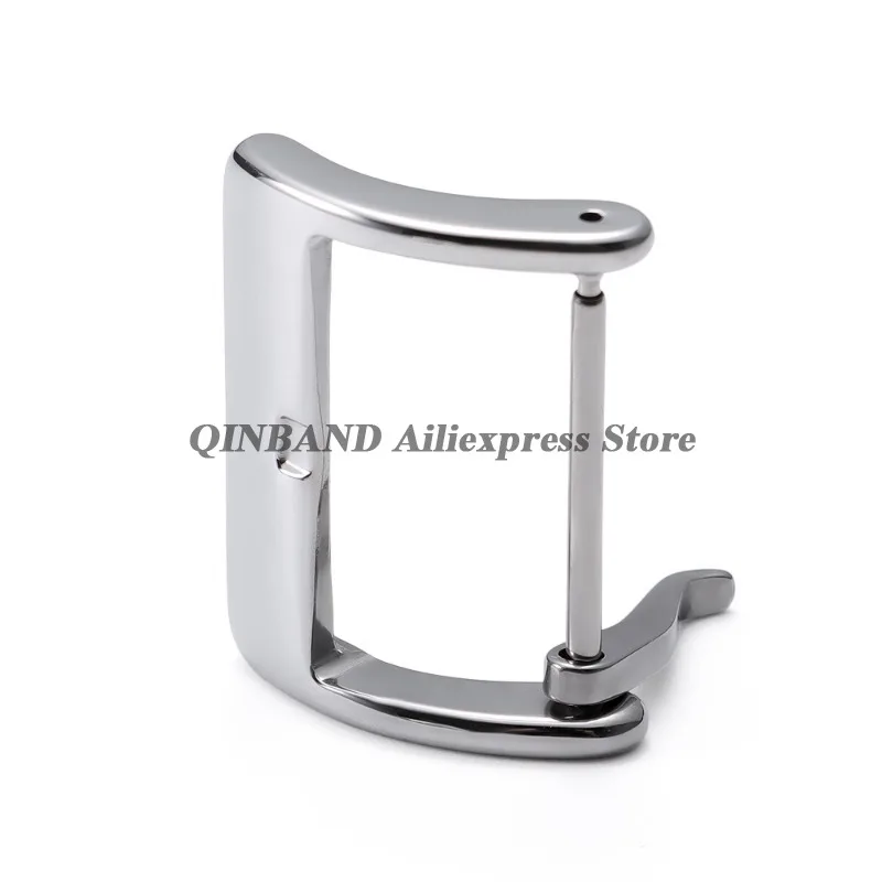 Pin Watch Buckle Matte Polished Solid Buckles Silver Black Rose Gold Watch Clasp 16/18mm 20mm 304L Stainless Steel Square Button image 5
