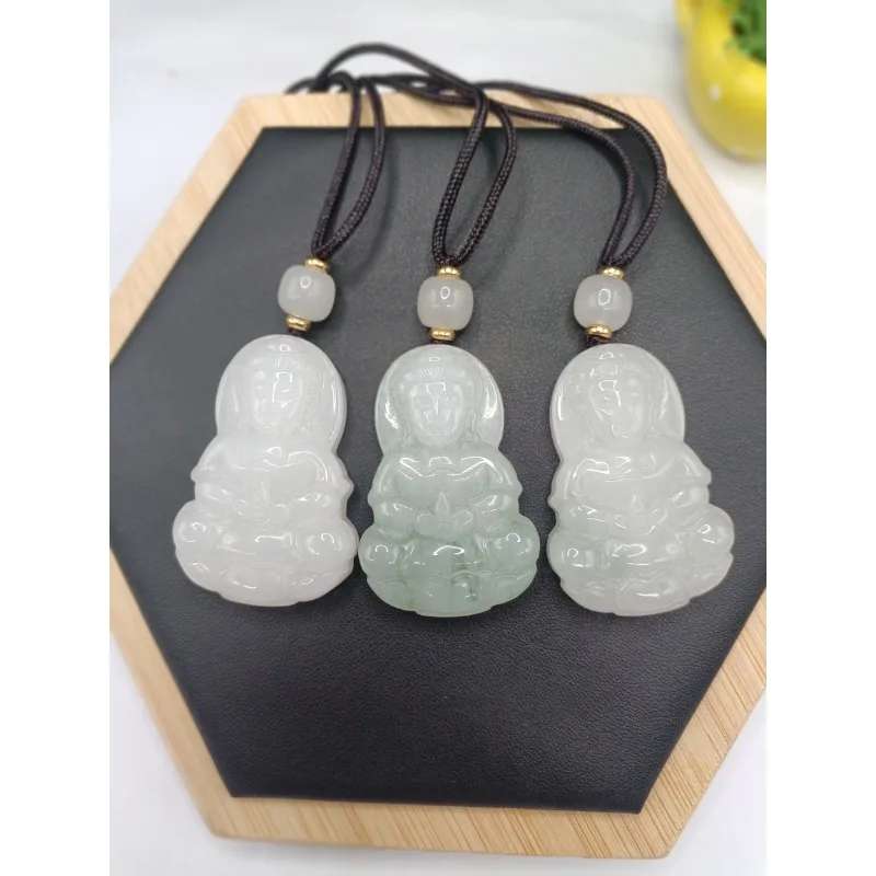 Boutique Tianshan Cuiguanyin Brand Jade Pendant, The Same for Men and Women